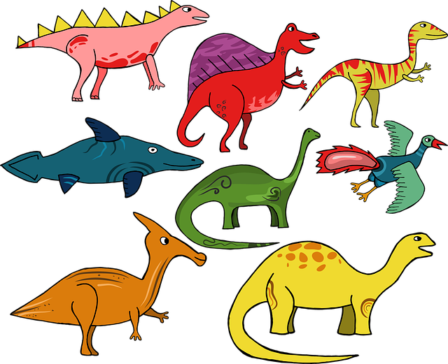 Dinozaury zagościły również w klasie 1b