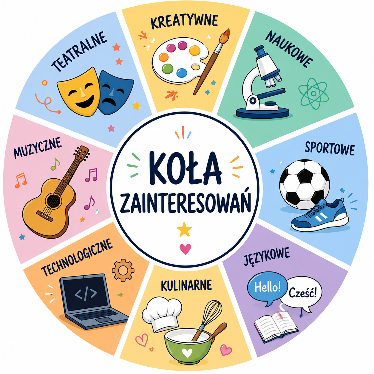 Zajęcia dodatkowe - koła zainteresowań rok szkolny 2026/2027