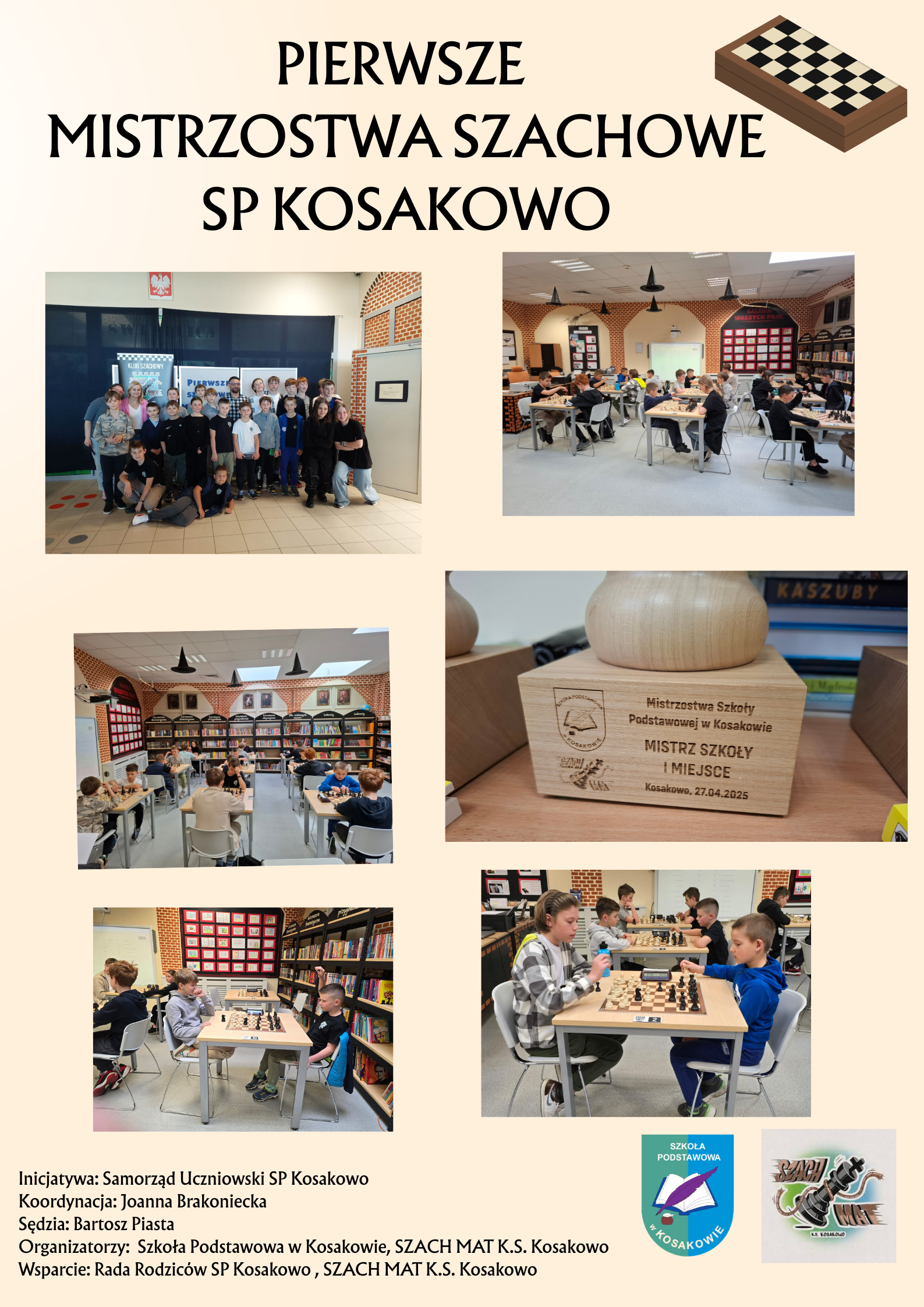 Pierwsze Mistrzostwa Szachowe w SP Kosakowo