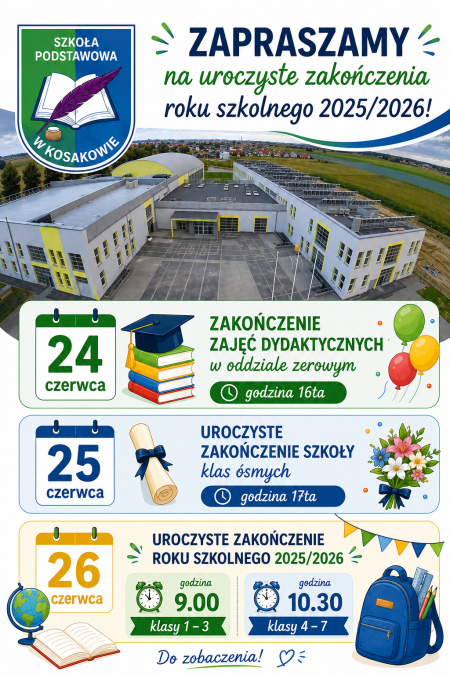 Uroczyste zakończenie roku 2025/2026