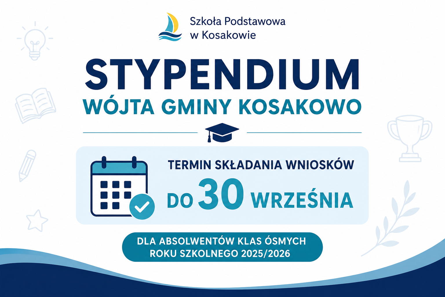 Stypendium Wójta Gminy Kosakowo za wyniki w nauce